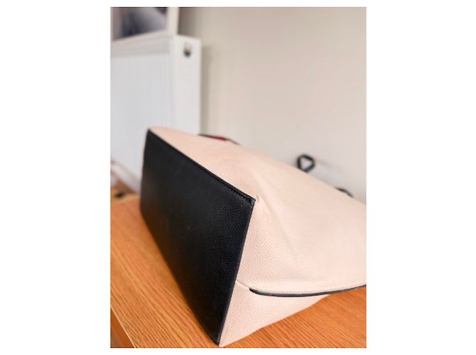 Neverfull Borsa Tote Lockme in pelle Louis Vuitton Beige - vista 8
