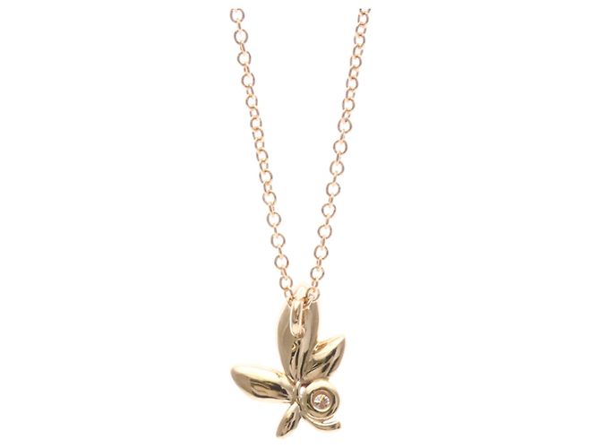 Tiffany & Co Collana in diamante Tiffany Olive Leaf D'oro - vista 2