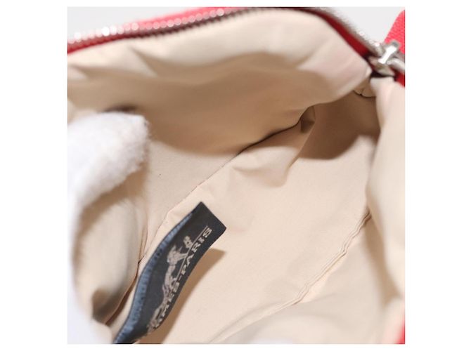 Hermès Hermes Bolide Travel Pouch Canvas Mini Red - view 5