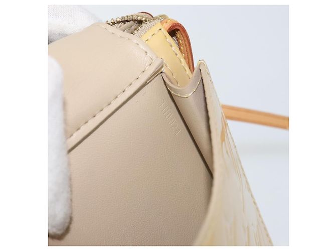 Borsa Mott Louis Vuitton Monogram Vernis Beige - vista 7