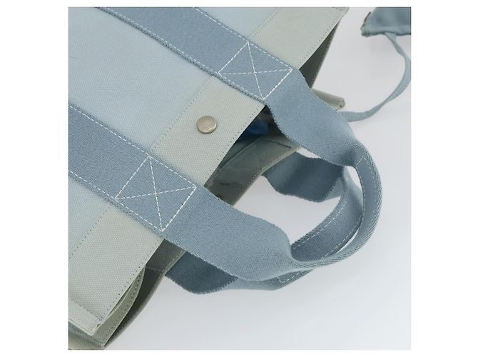 Hermès HERMES Borsa a Mano Bora Bora MM in Tela 2 Set Azzurro Baby Argento Auth mr1842 Blu chiaro - vista 15