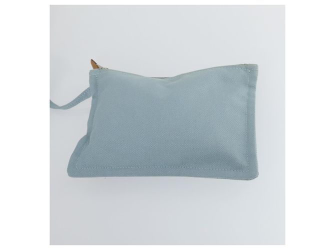 Hermès HERMES Borsa a Mano Bora Bora MM in Tela 2 Set Azzurro Baby Argento Auth mr1842 Blu chiaro - vista 20