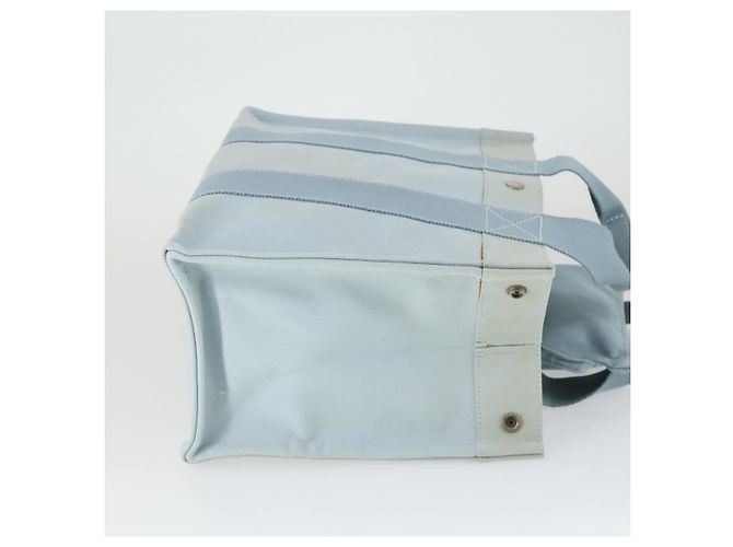 Hermès HERMES Borsa a Mano Bora Bora MM in Tela 2 Set Azzurro Baby Argento Auth mr1842 Blu chiaro - vista 4