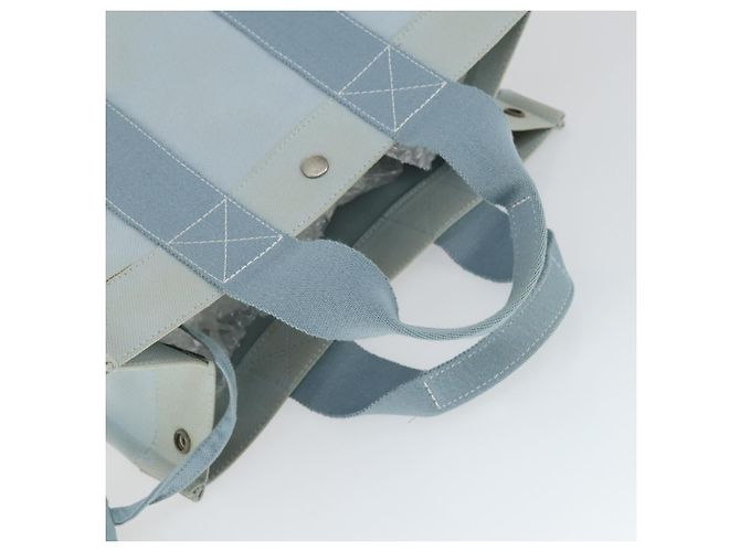 Hermès HERMES Borsa a Mano Bora Bora MM in Tela 2 Set Azzurro Baby Argento Auth mr1842 Blu chiaro - vista 5