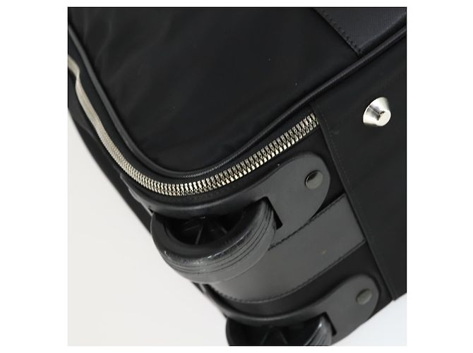 PRADA Koffer Nylon Schwarz Silber Auth 162425 - Ansicht 11