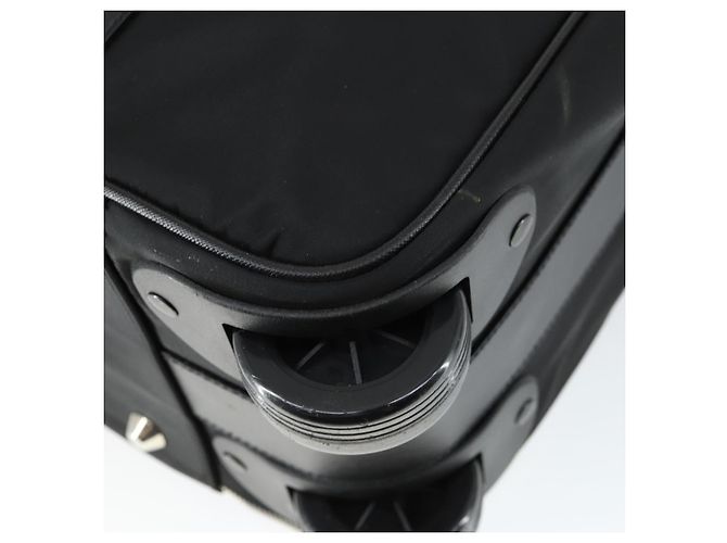 PRADA Koffer Nylon Schwarz Silber Auth 162425 - Ansicht 12