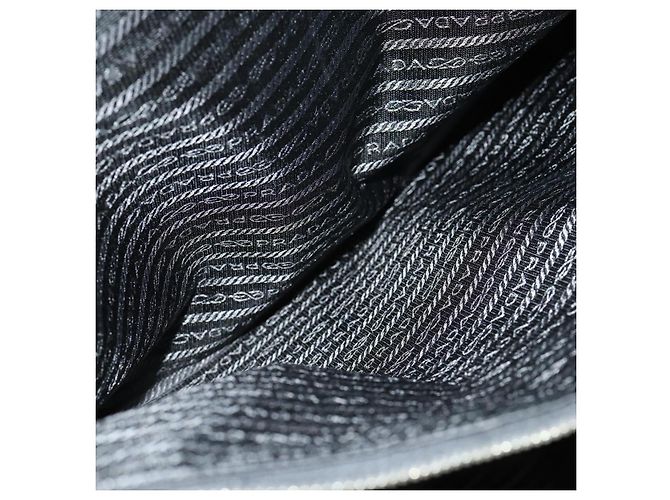 PRADA Koffer Nylon Schwarz Silber Auth 162425 - Ansicht 21