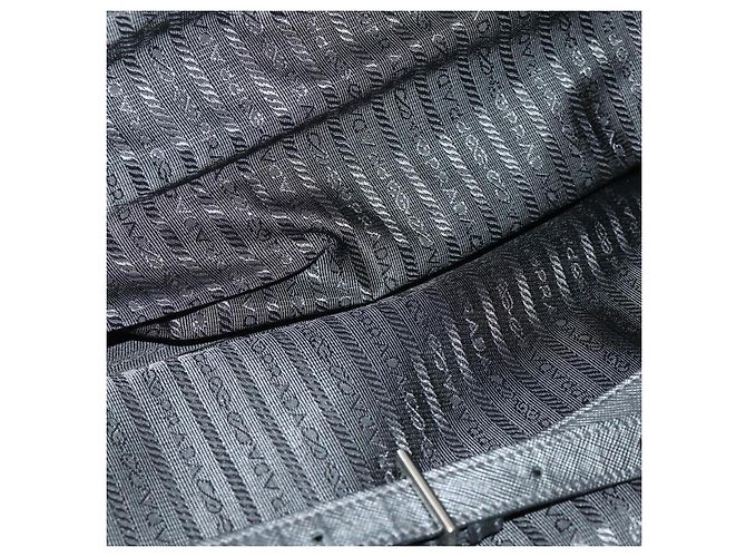 PRADA Koffer Nylon Schwarz Silber Auth 162425 - Ansicht 24