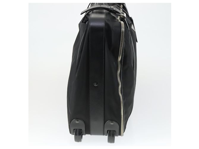 PRADA Koffer Nylon Schwarz Silber Auth 162425 - Ansicht 5