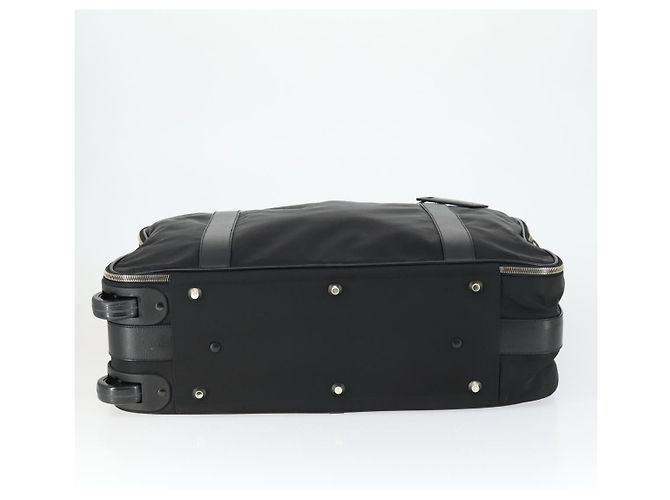 PRADA Koffer Nylon Schwarz Silber Auth 162425 - Ansicht 9