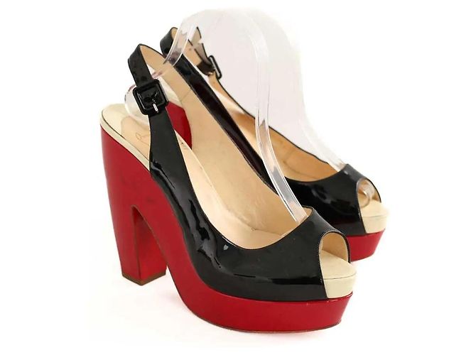 Christian Louboutin Tacchi neri Nero - vista 3