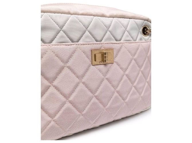 Mademoiselle Borsa a Spalla Chanel Rosa e Beige - Anni 2000 Sabbia - vista 3