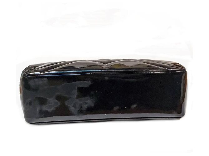 Borsa a spalla in pelle verniciata nera Chanel Nero - vista 8