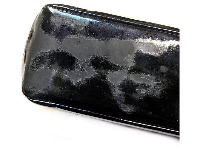Borsa a spalla in pelle verniciata nera Chanel Nero - vista 9