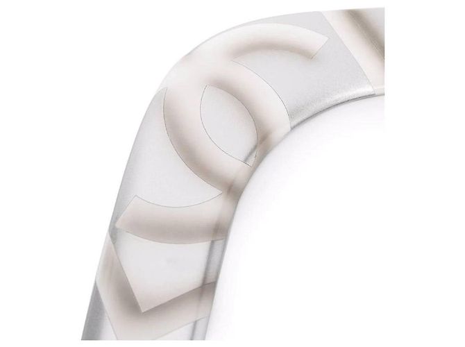 Chanel Logoed Boomerang - 2000s White Grey Sand - view 2