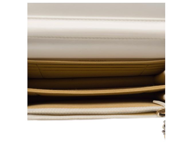 Borsa CHANEL Timeless/Classique in Pelle Bianca - 103251 Bianco - vista 9