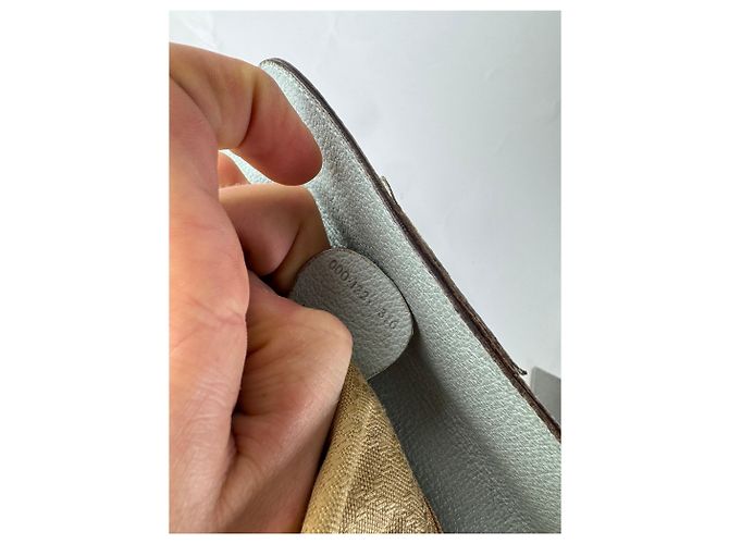 Bamboo Vintage Gucci Wildleder 2Way Bambus Handtasche Hellblau Golden - Ansicht 8