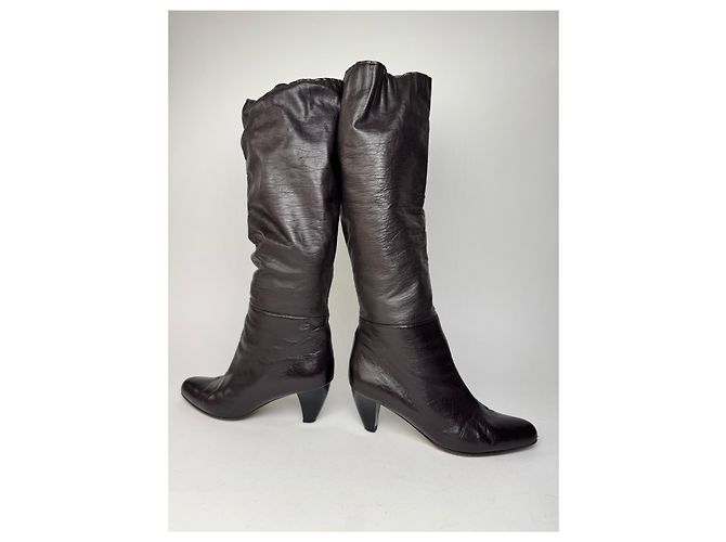 Vintage Marni Lederstiefeletten braun EU38 - Ansicht 5