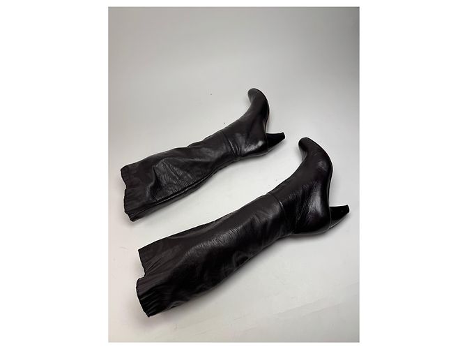 Vintage Marni Lederstiefeletten braun EU38 - Ansicht 7