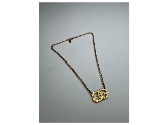 Collana unisex vintage placcata in oro Givenchy D'oro - vista 2