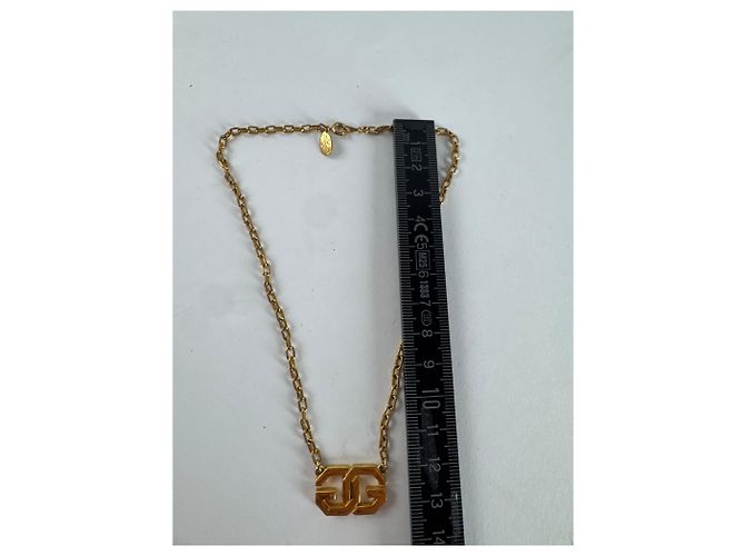 Collana unisex vintage placcata in oro Givenchy D'oro - vista 5