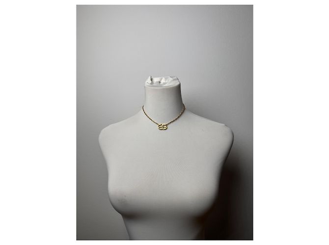 Collana unisex vintage placcata in oro Givenchy D'oro - vista 7