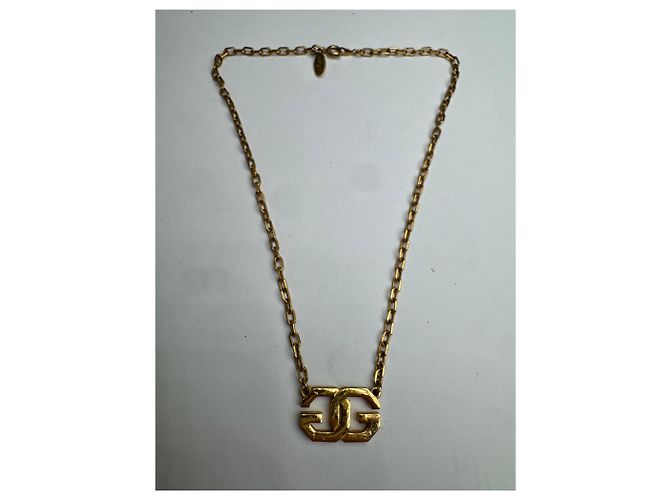 Collana unisex vintage placcata in oro Givenchy D'oro - vista 9