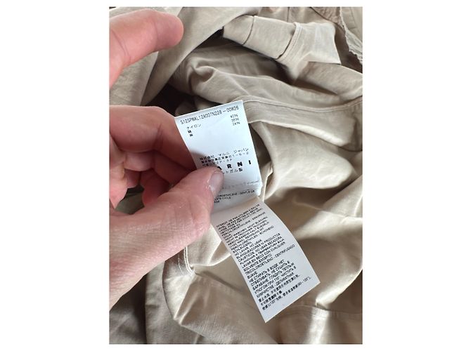 Vintage Marni Trenchcoat Beige 40/L - Ansicht 10