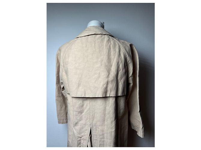 Vintage Marni Trenchcoat Beige 40/L - Ansicht 13