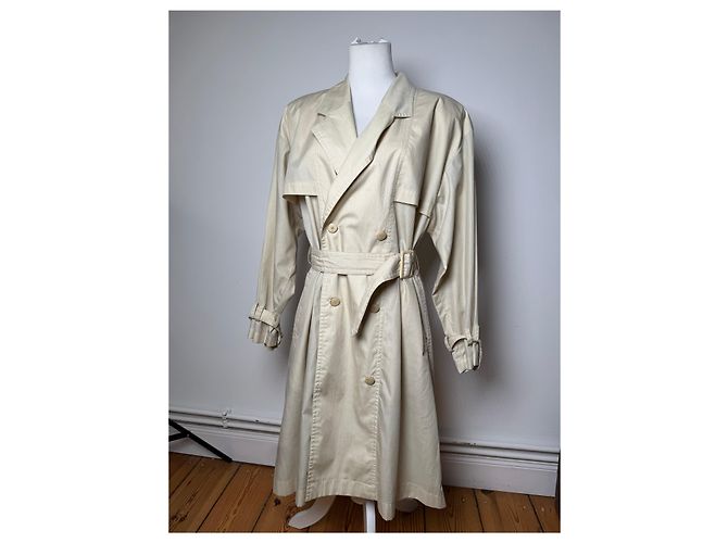 Trench coat Vintage Courreges Beige / Oro 38M D'oro - vista 12