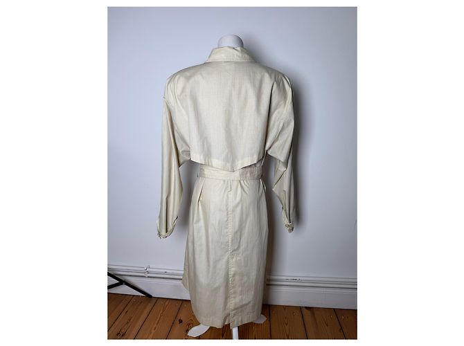 Trench coat Vintage Courreges Beige / Oro 38M D'oro - vista 3