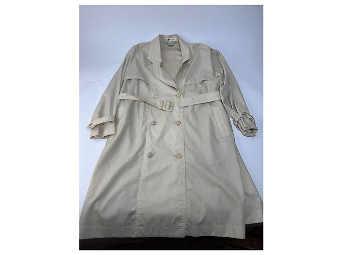 Trench coat Vintage Courreges Beige / Oro 38M D'oro - vista 4