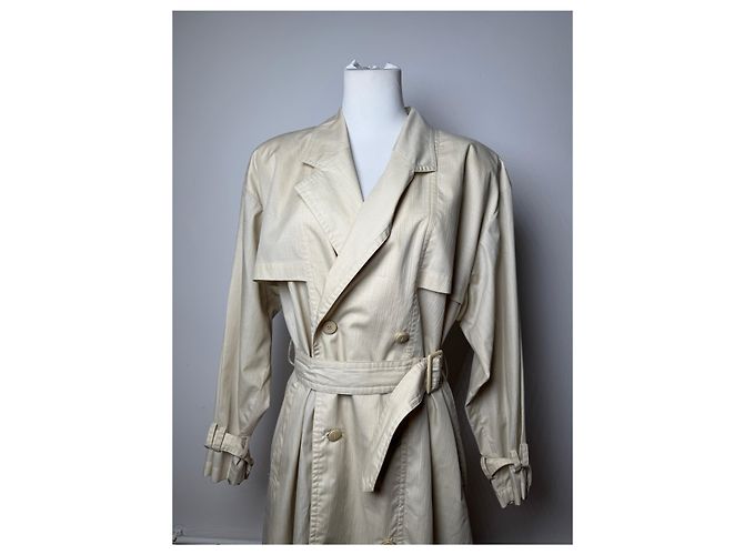 Trench coat Vintage Courreges Beige / Oro 38M D'oro - vista 8