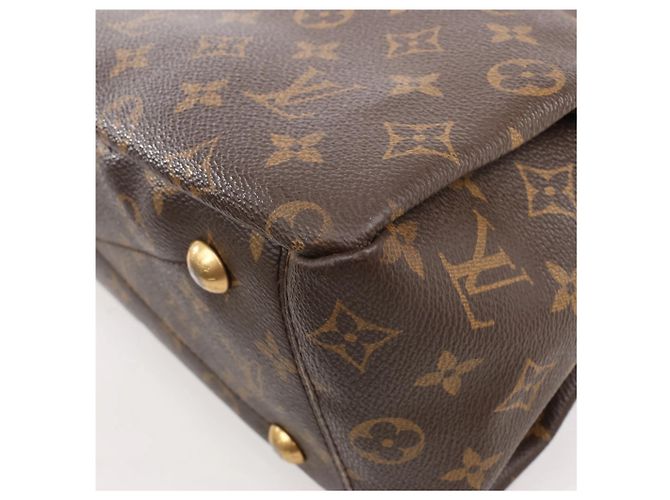 Borsa Louis Vuitton Pallas MM Monogram 2Way in marrone e bordeaux M40906 Bordò - vista 14