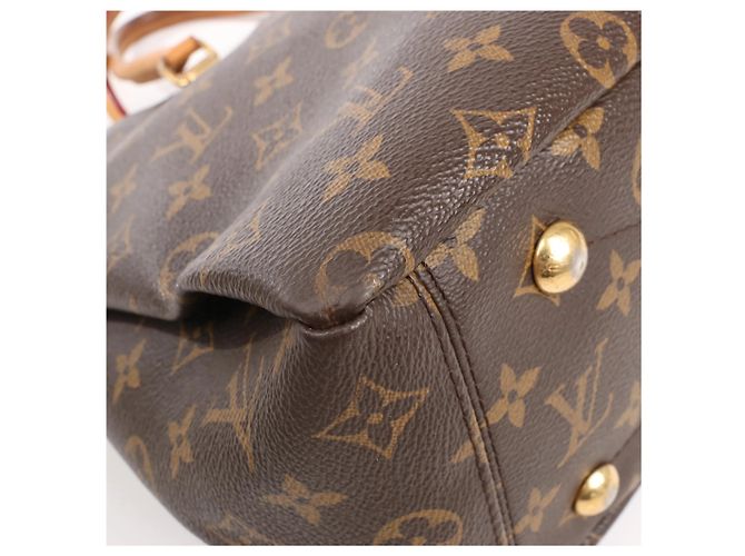 Borsa Louis Vuitton Pallas MM Monogram 2Way in marrone e bordeaux M40906 Bordò - vista 15