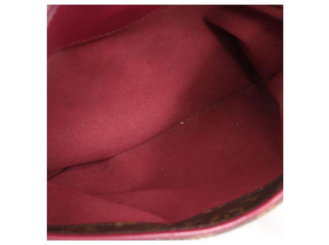 Borsa Louis Vuitton Pallas MM Monogram 2Way in marrone e bordeaux M40906 Bordò - vista 19
