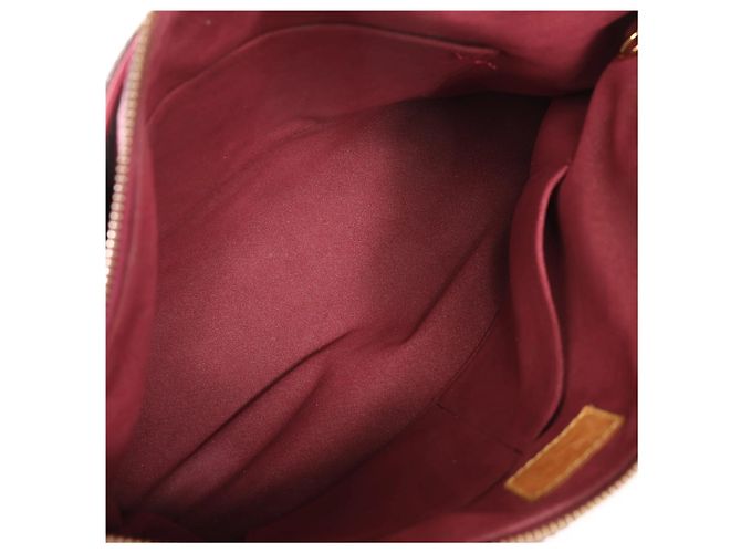 Borsa Louis Vuitton Pallas MM Monogram 2Way in marrone e bordeaux M40906 Bordò - vista 20