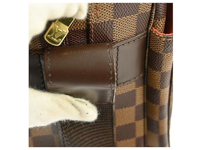 Borsa a mano Naviglio Damier Louis Vuitton Marrone - vista 5