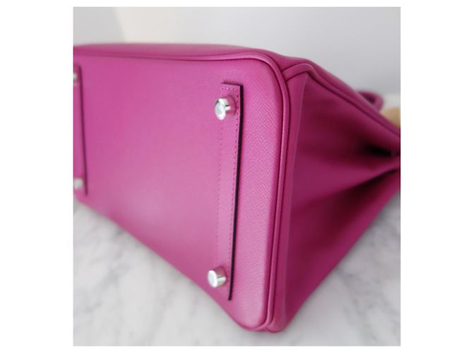 Hermès Bolsa Hermes Birkin 30 Roxa Rosa - vista 12