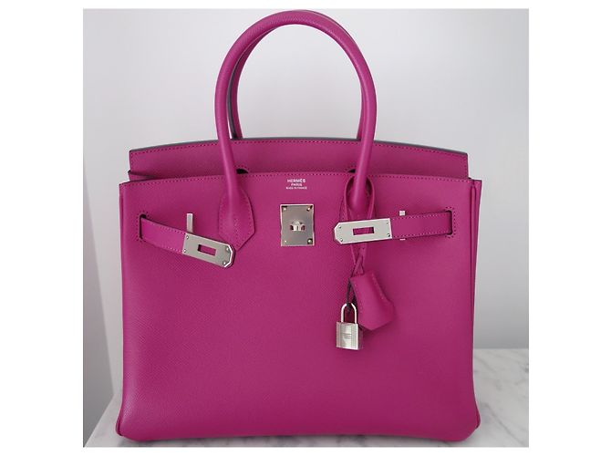 Hermès Bolsa Hermes Birkin 30 Roxa Rosa - vista 2