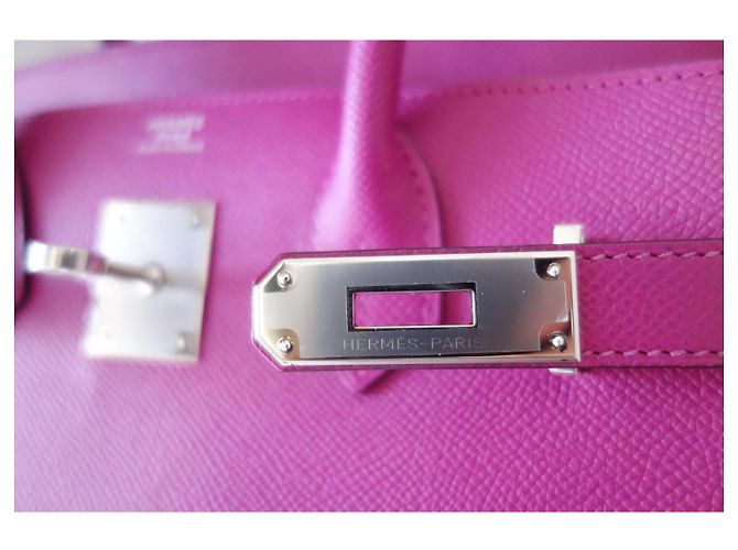 Hermès Bolsa Hermes Birkin 30 Roxa Rosa - vista 5