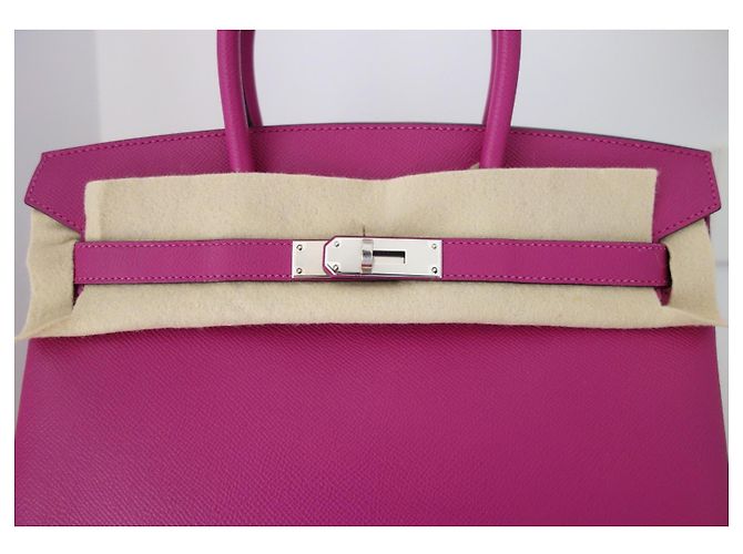 Hermès Bolsa Hermes Birkin 30 Roxa Rosa - vista 8