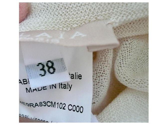 Alaïa ALAIA Weißes Kleid einmal getragen GUTER ZUSTAND Größe 38 - Ansicht 5