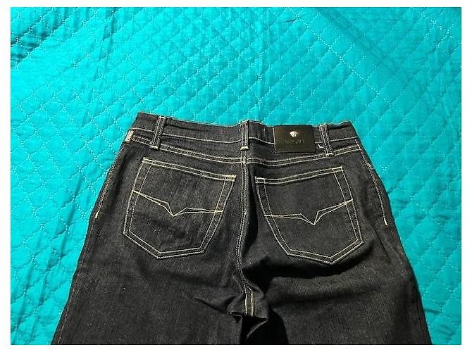 Vaqueros Versace Jeans Couture de denim azul oscuro - vista 3