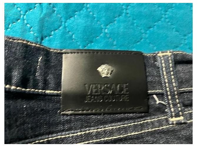 Vaqueros Versace Jeans Couture de denim azul oscuro - vista 4