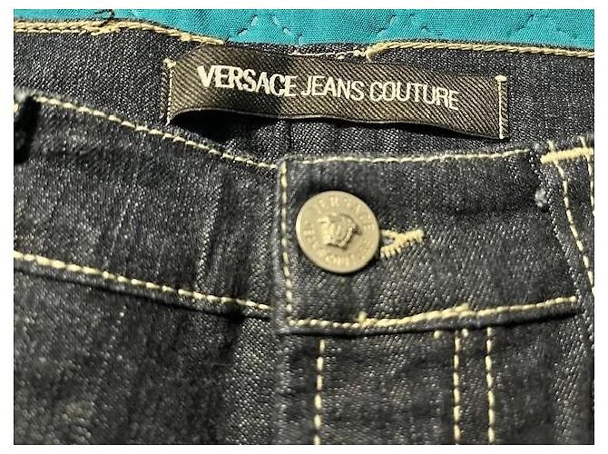 Vaqueros Versace Jeans Couture de denim azul oscuro - vista 6