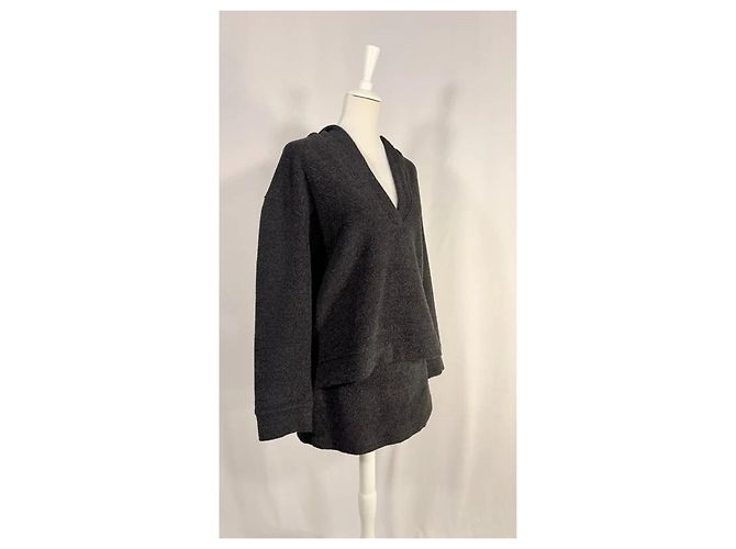 Autre Marque Sudadera Belsay y mini-short gris de lana - vista 2