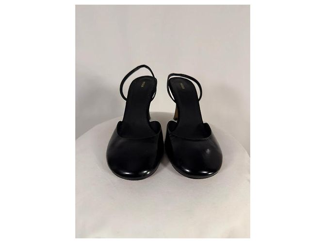Autre Marque Slingbacks Baten 80mm negro en cuero - vista 3
