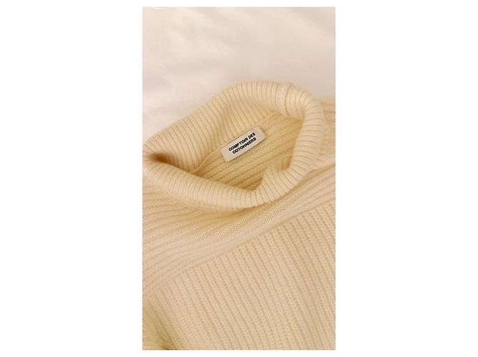 Comptoir Des Cotonniers Hochkragen ecru Wollpullover - Ansicht 5