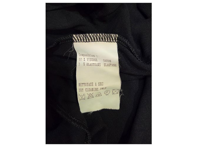 Paco Rabanne Piercing Maxikleid Schwarz Viskose - Ansicht 16